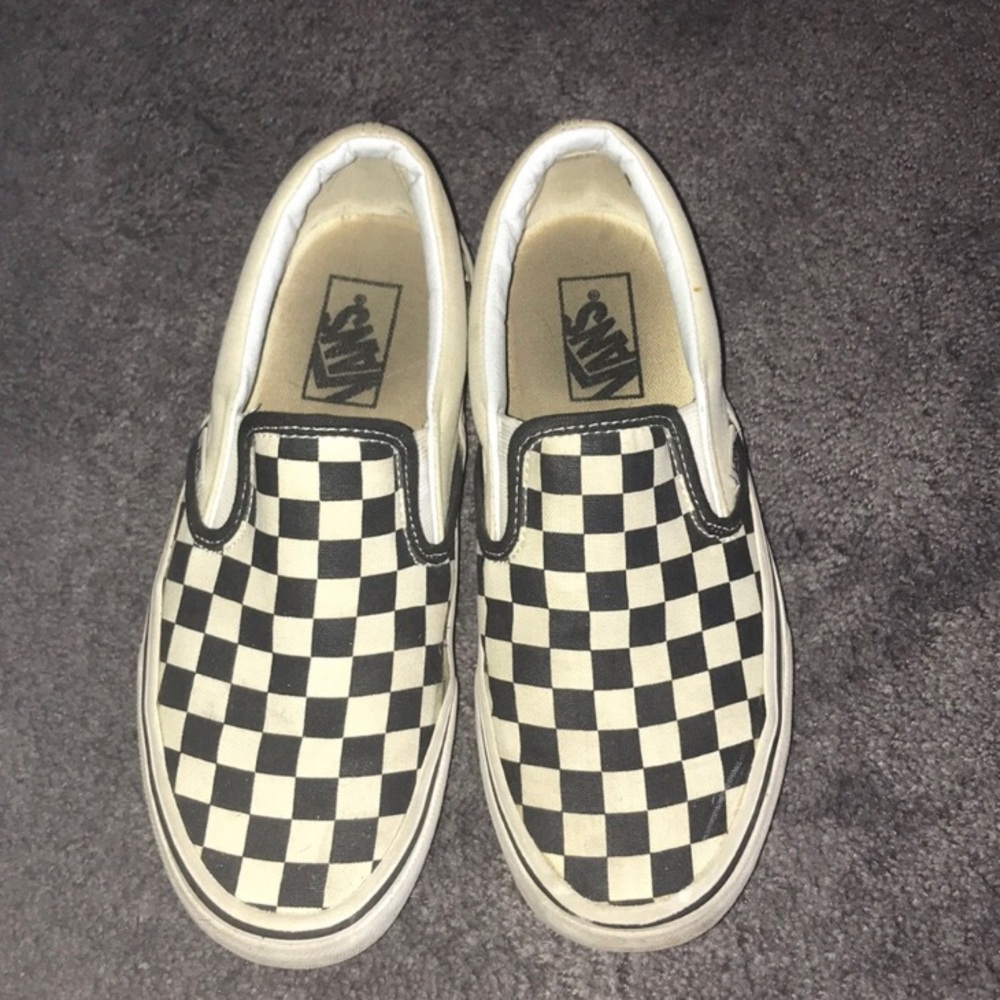 Black & White Checkered Vans *ALREADY SOLD*